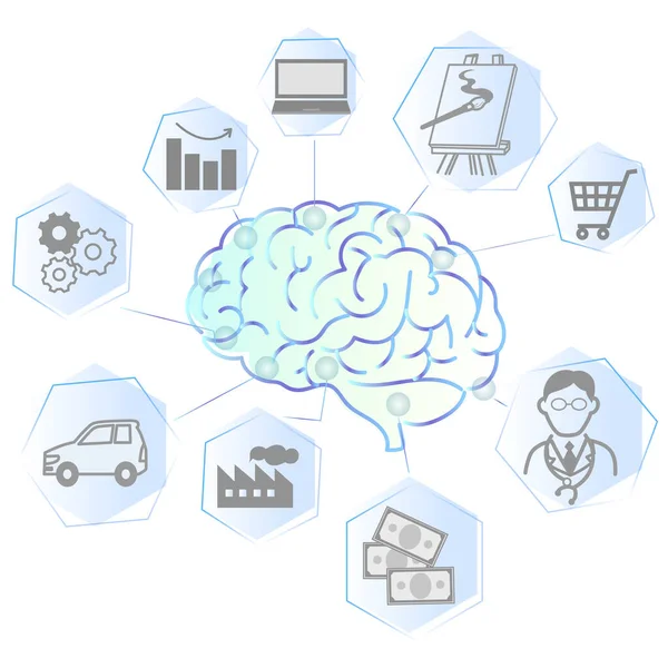 Yapay Zeka Vektör illüstrasyonuName