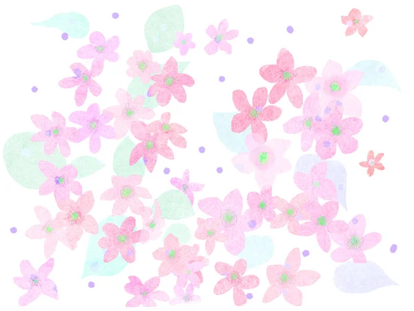 Цветочные Акварели — стоковое фото