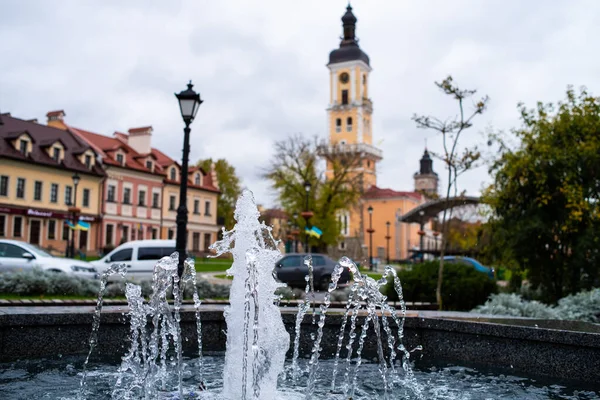 Fontaine Dans Ville Stockholm Suède — Photo