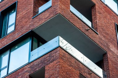 soyut modern gökyüzü renk yansıması ile ayrıntı arka bina