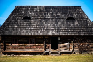 Ormandaki eski ahşap ev