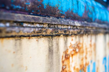 Doğal desenli paslı metal dokusu.