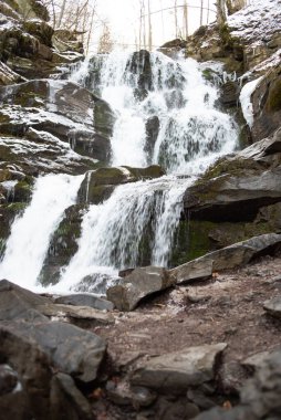Taş ve su dokusu arkaplanı. 