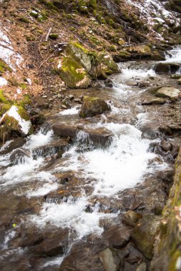 Taş ve su dokusu arkaplanı. 