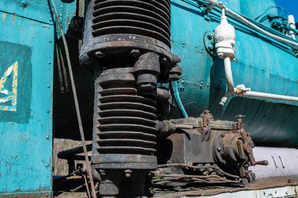 Oude Roestige Metalen Motor — Stockfoto