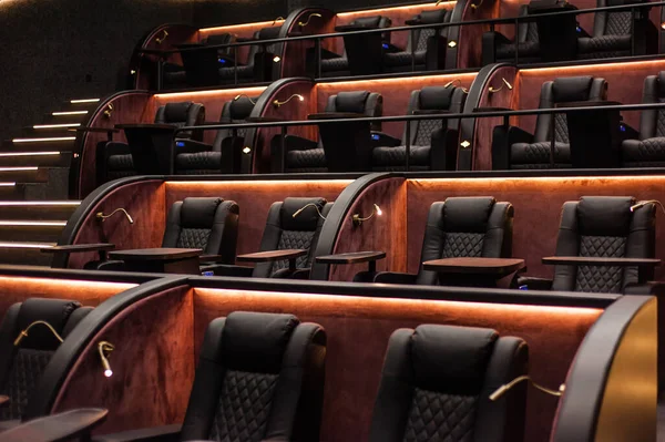 Luxurious Auditorium Cinema Beautiful Comfortable Chairs — Stock Photo, Image