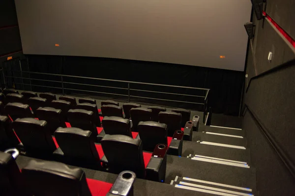 Auditório Vazio Cadeiras Assentos Teatro — Fotografia de Stock