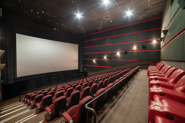 Empty Cinema Theater Seats Theatre — Stock Photo, Image