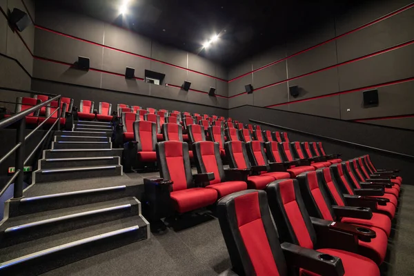 empty theater seats in the cinema hall