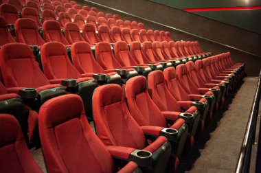 Konferans salonunda boş koltuklar