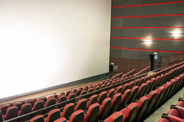 Empty Auditorium Red Seats Chairs — Stock Photo, Image