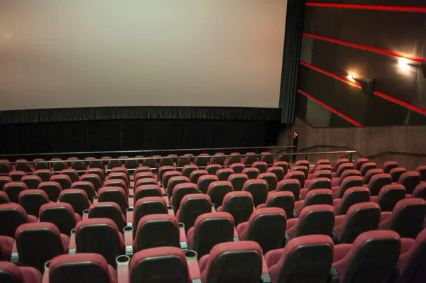 Cinema Vazio Com Assentos Filme — Fotografia de Stock