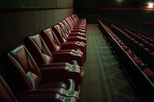 Sinema Salonunda Boş Koltuklar — Stok fotoğraf