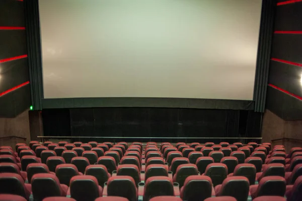 Tom Biograf Auditorium Teater Teater Film Underhållning Publik Människor Interiör — Stockfoto