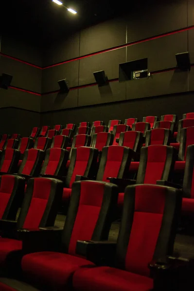 Interior Teatro Con Una Alfombra Roja — Foto de Stock