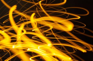 Işık parçacıklarının soyut arkaplanı