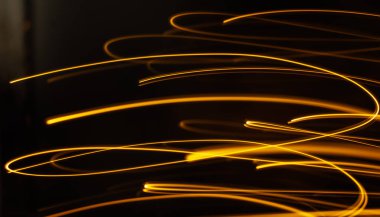 Parlayan neon ışıkları ile soyut arkaplan