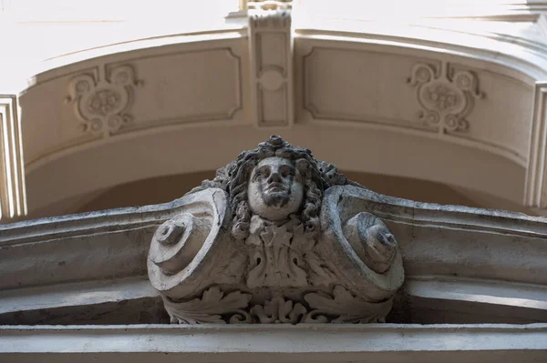 stock image detail of the facade of the building in the city of barcelona