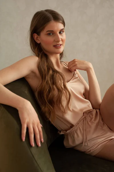 Portrait Beautiful Young Woman — Stock Photo, Image