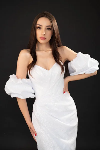 Schöne Sexy Mädchen Modell Tragen Perfekte Body Wear Kollektion — Stockfoto