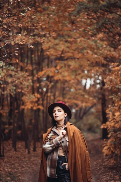stock image woman in autumn park 
