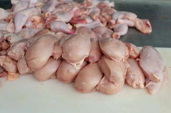 Rohe Chicken Wings Auf Dem Markt — Stockfoto