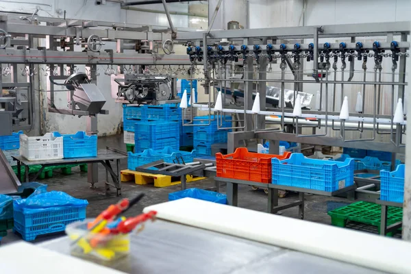 Produkcja Urządzeń Fabrycznych Produkcyjnych Przemysłowych — Zdjęcie stockowe