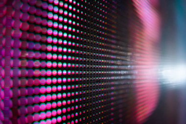 Lider ekran. Neon ışığı. soyut arkaplan.