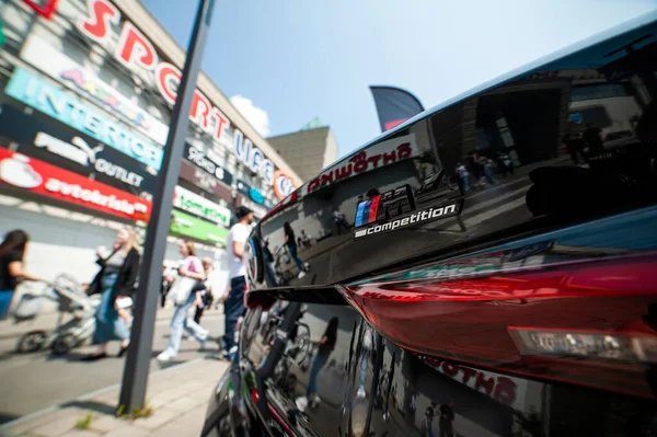 Lviv Oekraïne 2023 Popcorn Cars Show Tuning Houding Auto Mensen — Stockfoto