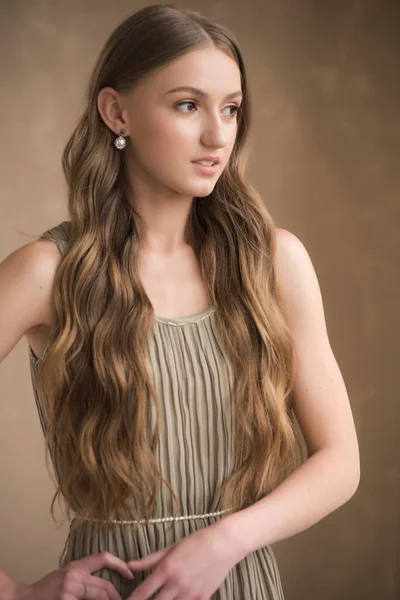 Beautiful Girl Blond Hair — Stock Photo, Image