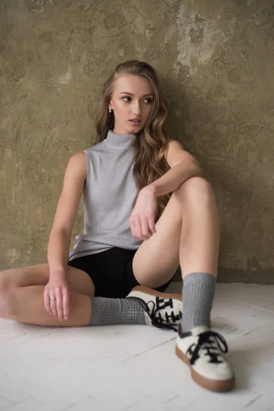 Молода Дівчина Спортивному Одязі — стокове фото