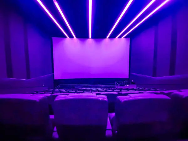 Cinema Vazio Teatro Cinema Vazio Teatro Filmes Modernos Para Festivais — Fotografia de Stock
