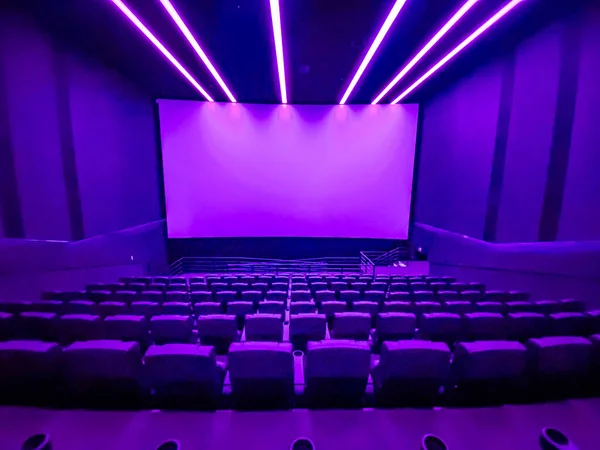 Leeres Kino Leeres Kino Modernes Kino Für Festivals Und Filmvorführungen — Stockfoto