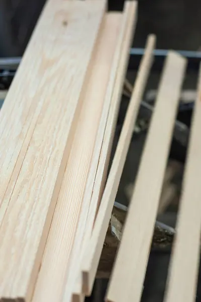 a vertical shot of the carpenter \'s wood