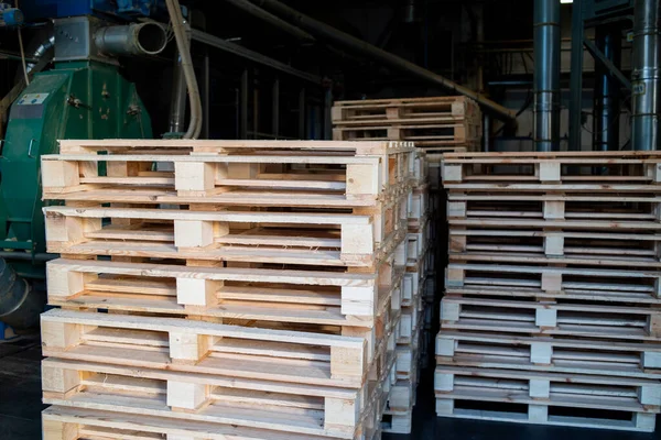 stack of wooden pallet pallets for warehouse