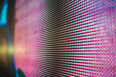 Büyük LED ekran noktaları. Sahne