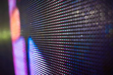 Büyük LED ekran noktaları. Sahne