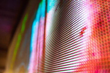 Büyük LED ekran noktaları. Sahne