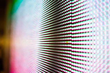 Büyük LED ekran noktaları. Sahne