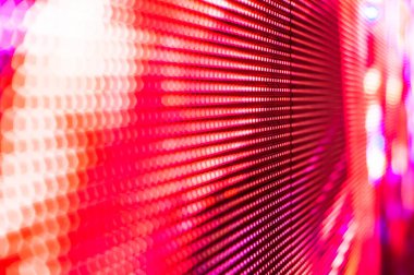 Büyük LED ekran noktaları. Sahne