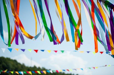 Gökkuşağının renklerinin bayrakları