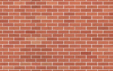 Realistic Red Brick wall texture. Vintage retro Textured Background. Vector illustration