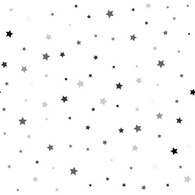 Seamless pattern with stars. Vector black and white simple patte