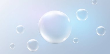 Su damlalarıyla soyut bir arkaplan. Taze, saf, sağlıklı ürünler için sıvı şeffaf damlalar. Aqua vektör arkaplanı