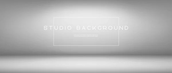 Gris Fond Studio Chambre Vide Gradient Vectoriel Abstrait Utilisé Pour — Image vectorielle