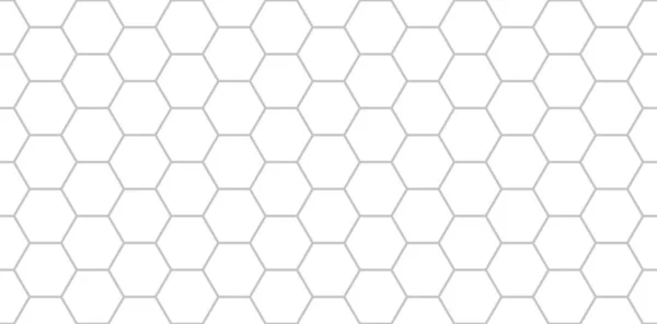 Geometrik şekilli, soyut, dikişsiz desen. Bilim, tıp ve teknoloji için altıgenli vektör beyaz arkaplan