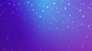 Yıldızlı soyut arkaplan. Gece parlayan yıldızlı gökyüzü, mavi galaksi uzay arkaplanı, evren. Vektör EPS 10