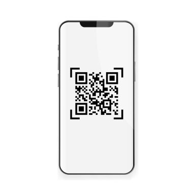 QR kod tarayıcısı. QR kodlu telefon