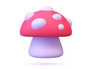 Sihirli nesnelerin 3 boyutlu simgeleri. Çizgi film tarzında beyaz izole edilmiş arka planda fantezi unsurları. Vektör biçimindeki sihirli nesneler mucizelerin ve arzuların yerine getirilmesinin sembolüdür..