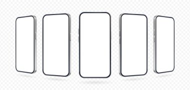 Bir cep telefonunun 3D görüntüsü, indirimli bir online alışveriş mağazasının sembolü. Çevrimiçi ticaret pankartları ve reklamları için tasarım ögesi ve simgesi.